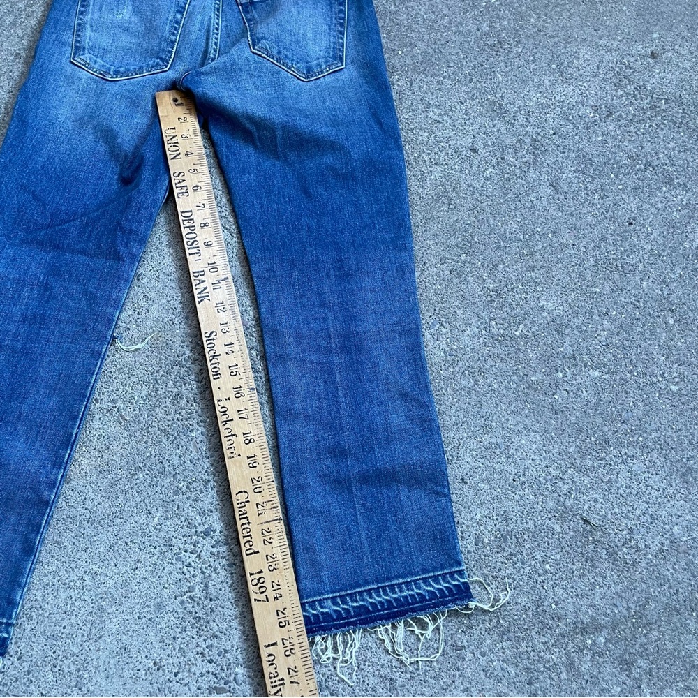 AMO Embroidered Blue Cropped Jeans - Picture 7 of 7